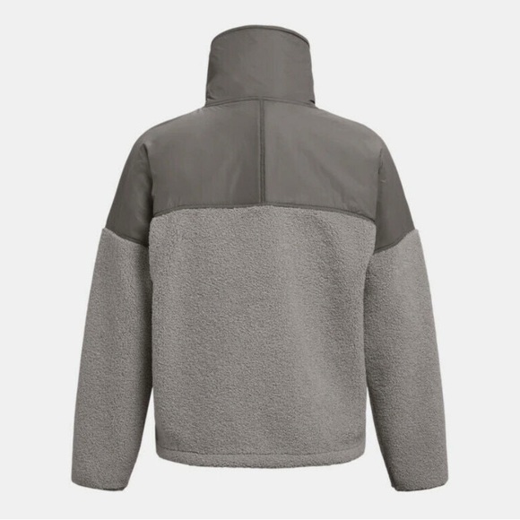 Under Armour Women's Mission Boucle FullZip Jacket Gray Swacket Water Resist NEW - Picture 3 of 6